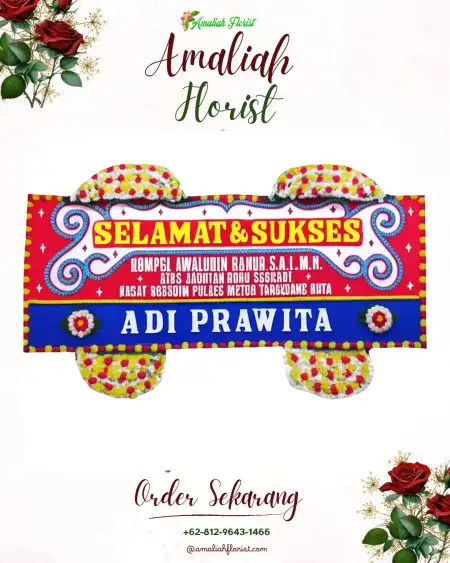 Papan Bunga Ucapan Selamat Rainis